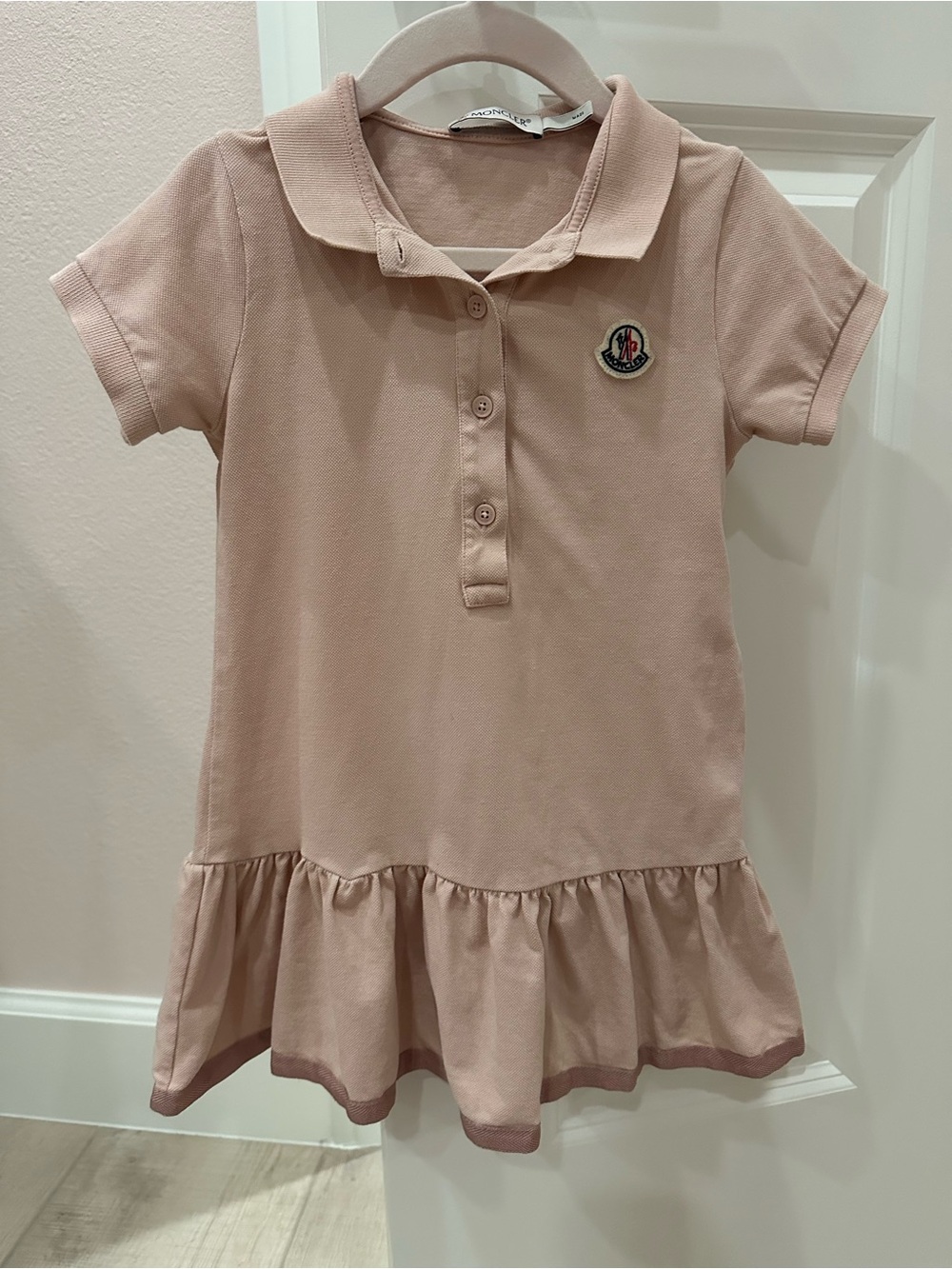 Toddler Girl Moncler Light Pink Polo Dress Size 4